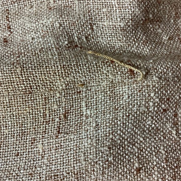 Vintage 60s Beige Tweed Belted Dress, Double Breasted Jacket, Belt & Scarf Set L - Picture 12 of 14